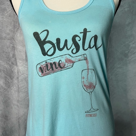 Fitness Tee Co Busta Wine 🍷 Racerback Workout Tank - LG 🌟2/$20 - Picture 2 of 10